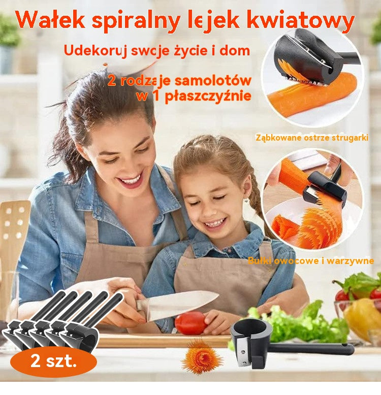 🔥【Kup 1, a 1 dostaniesz gratis】💮 Narzędzie do zwijania kwiatów z owoców i warzyw --- Łatwe w użyciu, zwija kwiaty za jednym razem