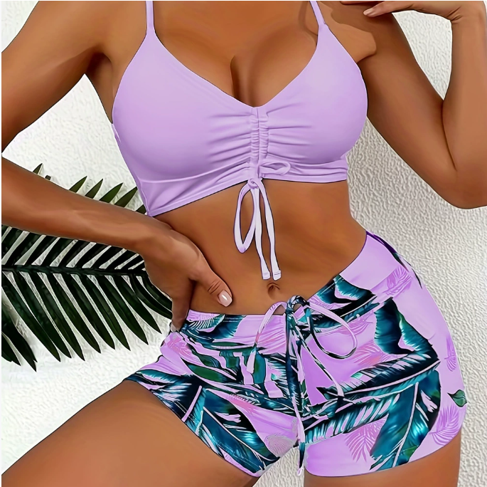 50% zniżki🏊‍👙【S-2XL】2026 Nowy elegancki kostium kąpielowy z nadrukiem w dużym rozmiarze