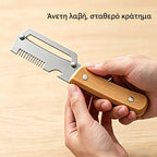 Kup 1, drugi gratis (2 sztuki) Wielofunkcyjna obieraczka kuchenna 3 w 1: obiera, kroi i otwiera butelki!