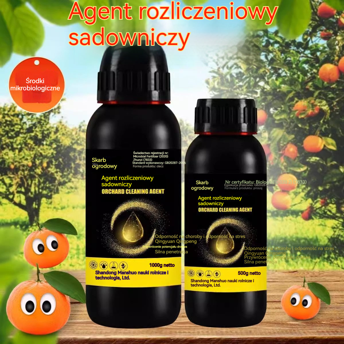 🍎 🍏🍑 Środek czyszczący do sadów – antybakteryjny + 50% zniżki!