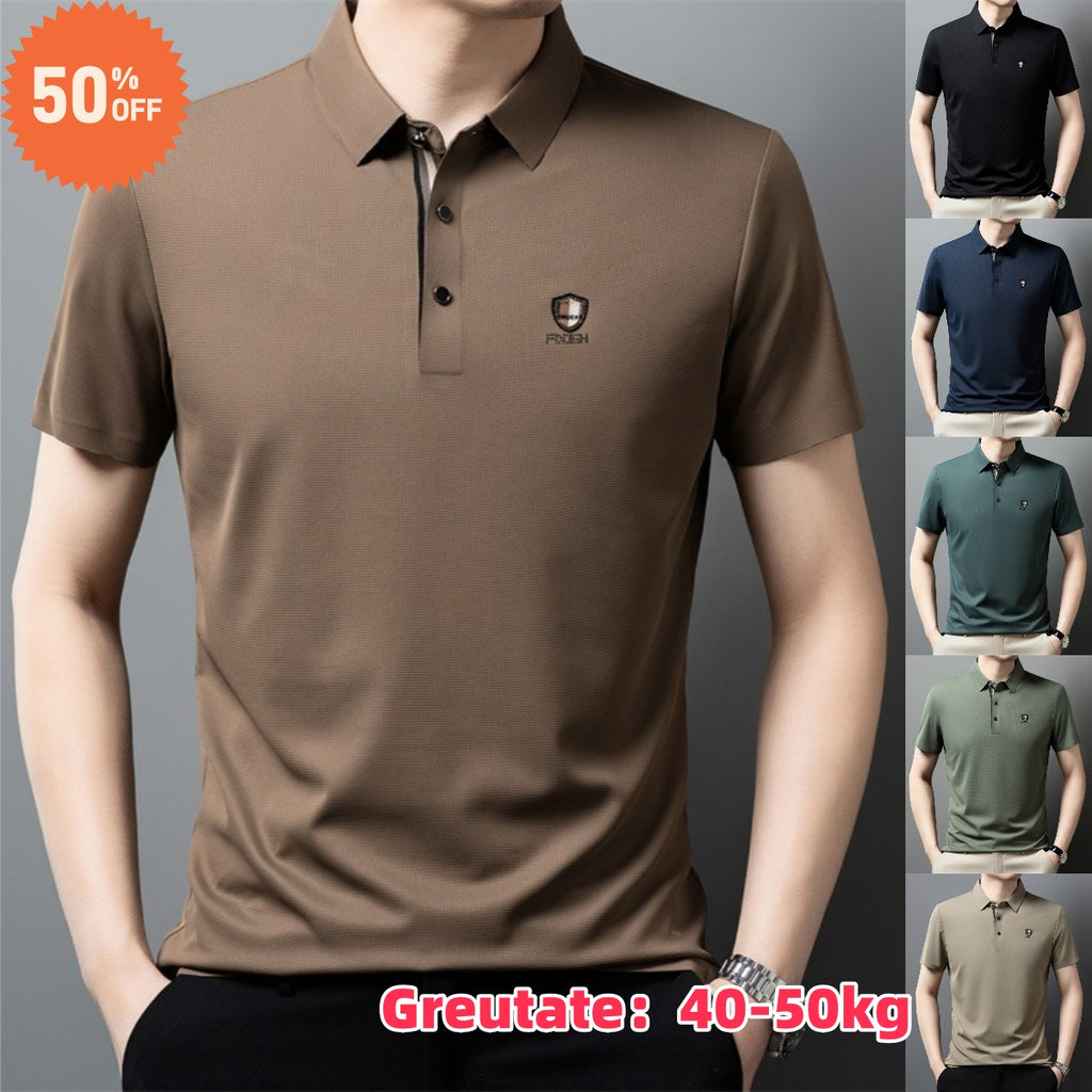 Promocja ograniczona czasowo! Wysokiej jakości męska koszulka polo z krótkim rękawem – miękka, przewiewna i podkreślająca elegancki styl.