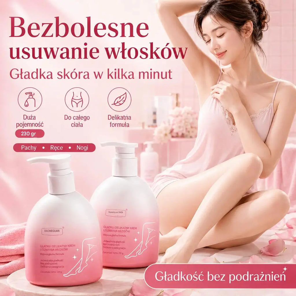 Tylko teraz! Delikatna depilacja bez podrażnień ✨ Gładka skóra w kilka minut