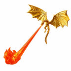 🐉🔥 Lampa LED 3D z ziejącym ogniem smokiem | Dekoracja biblioteczna z fantazją i blaskiem