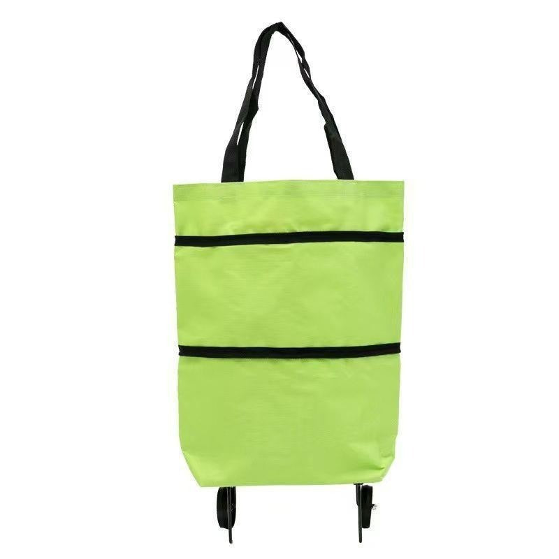 [Najlepiej sprzedający się produkt]🛒♻️2 w 1 składana torba na zakupy i plecak, lekka torba na zakupy/wózek na kółkach
