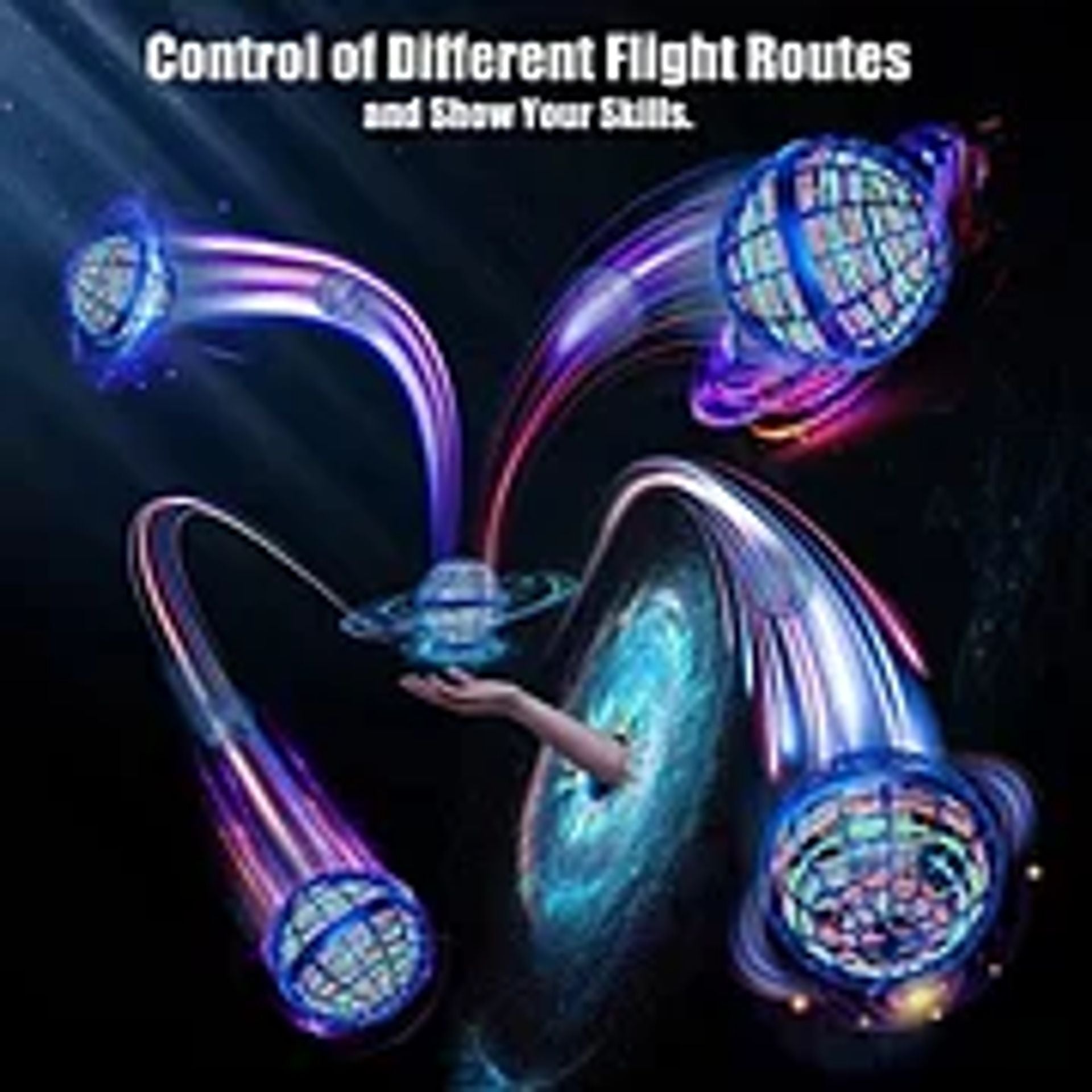 🛸【45% OFF】 Inteligentna indukcyjna obrotowa kula, magiczna latająca kula, wisząca kula, świecąca magia na czubkach palców