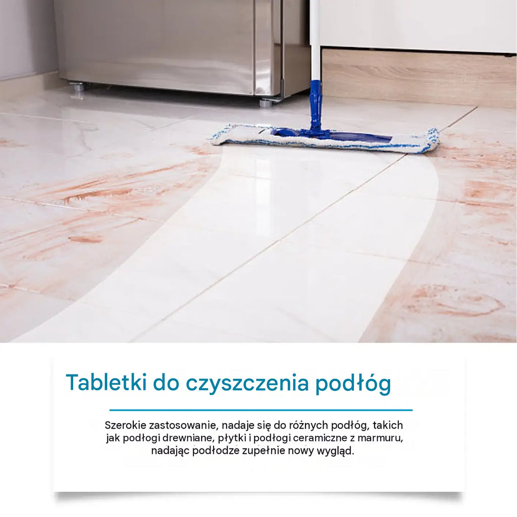 【24 tabletki】 Musujące tabletki do mycia podłóg – natychmiastowy blask bez wysiłku
