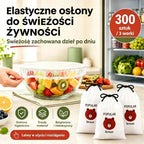 (300 sztuk) Tylko 109 złotych 🍽️ Bardzo duża, gruba, antybakteryjna plastikowa osłona spożywcza