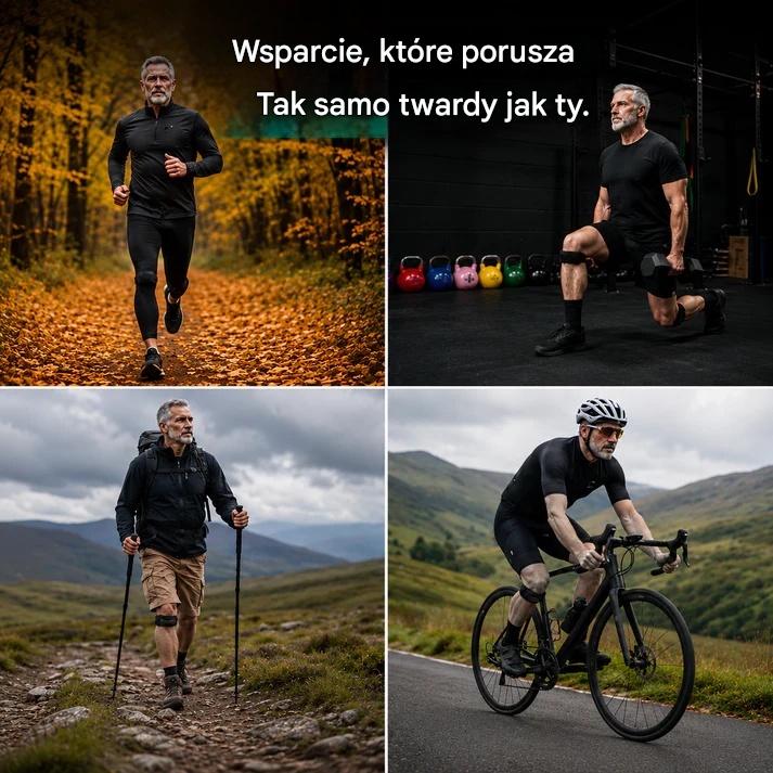 4 sztuka 99 zł🏃‍♀️ Sportowa orteza na kolano👉 Kolano potrzebuje czasu. Ta taśma Ci go zapewni.