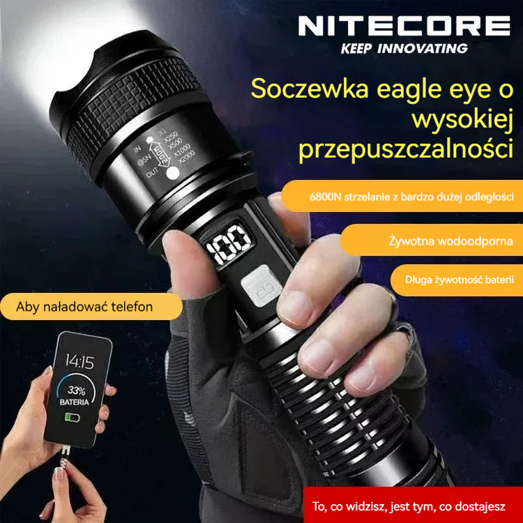 🔦【50% zniżki dzisiaj】Nowa zewnętrzna lampa patrolowa, mocna latarka o dużym zasięgu