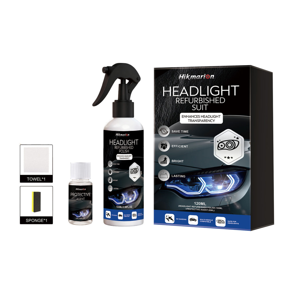 50% OFF-Zestaw do renowacji reflektorów samochodowych – produkty do czyszczenia, usuwania plam, nabłyszczania i pielęgnacji