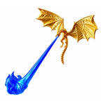 🐉🔥 Lampa LED 3D z ziejącym ogniem smokiem | Dekoracja biblioteczna z fantazją i blaskiem