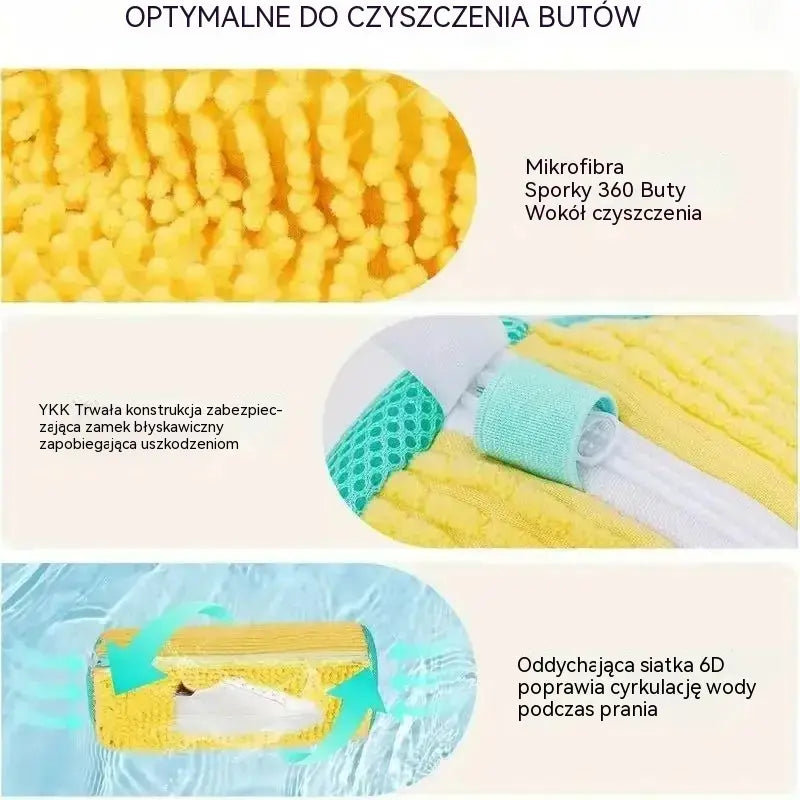[Kup 1, a otrzymasz 1 gratis] Cylindryczny worek do prania butów w pralce oraz do ich pielęgnacji.