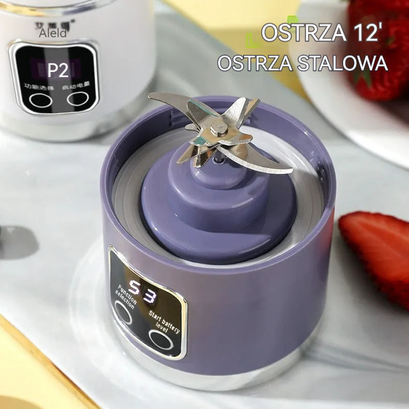 🍹 Bezprzewodowy mini blender przenośny do owoców smoothie i napojów