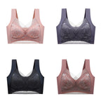 【Kup 2, a otrzymasz 2 gratis】Ostatni dzień promocji!【40-110 KG】Damski wygodny, bezszwowy koronkowy biustonosz