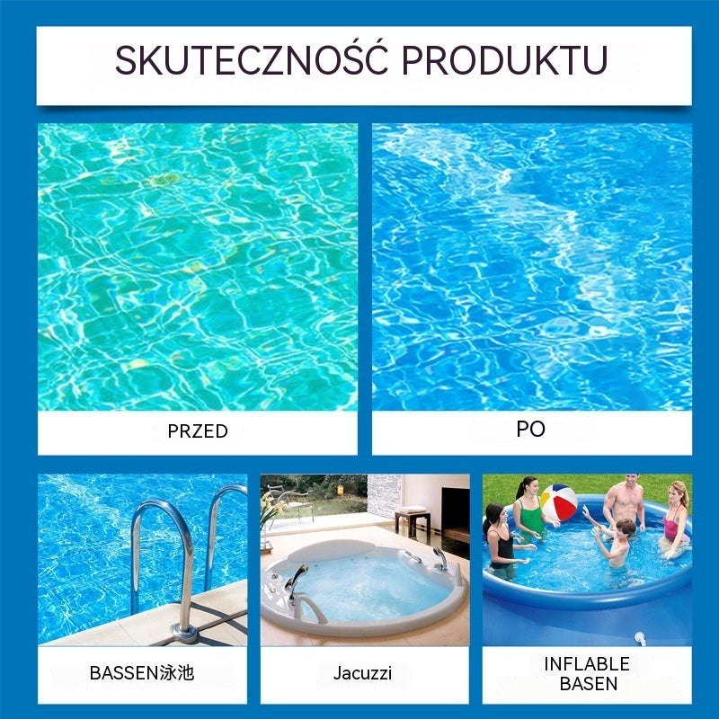 ⏰💦Kup 1 i otrzymaj 1 gratis🏊‍♂️ Płyn klarujący do basenów – Krystalicznie czysta woda w kilka godzin, bez wysiłku ✨