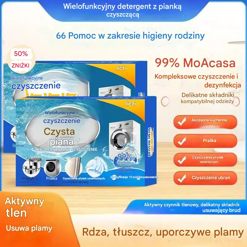 【3 pudełka】【Nowo opracowane】Wielofunkcyjne musujące tabletki czyszczące