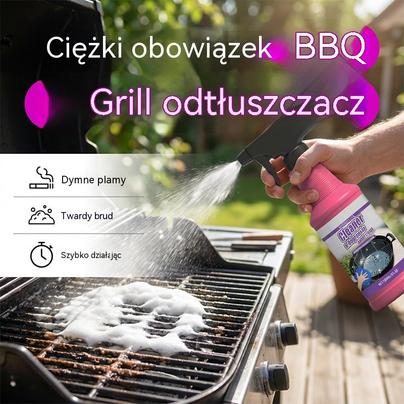 [Kup 2, a 1 dostaniesz gratis]【3 butelki】Środek do czyszczenia grilla, grilla i patelni do usuwania przypalonych i tłustych plam, rozpuszczalnik do uporczywych plam olejowych