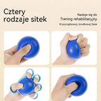 Piłka ortopedyczna do rehabilitacji palców i dłoni, z pierścieniami mocującymi, urządzenie do ćwiczeń siłowych i ruchowych dla osób starszych lub po udarze