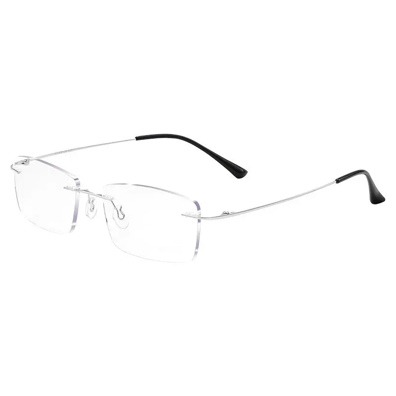 👓 Wysokiej jakości, niezwykle lekkie i przejrzyste profesjonalne okulary bezramkowe z ochroną przed niebieskim światłem. Wzornictwo unisex.