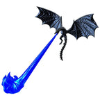 🐉🔥 Lampa LED 3D z ziejącym ogniem smokiem | Dekoracja biblioteczna z fantazją i blaskiem
