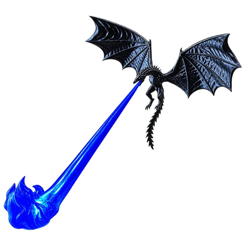 🐉🔥 Lampa LED 3D z ziejącym ogniem smokiem | Dekoracja biblioteczna z fantazją i blaskiem