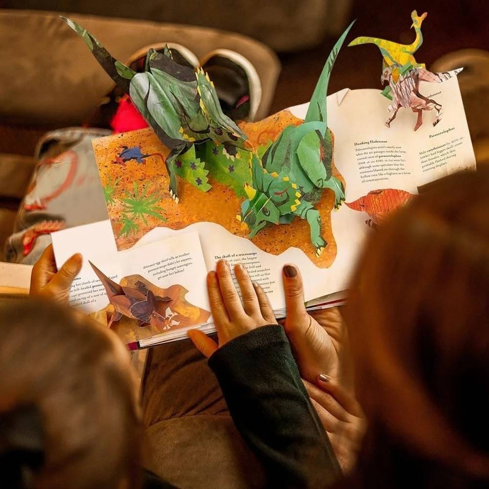 【49% OFF】📕 3DEnclopediaPrehistoriaDinozauryKsiążka-rozkładanka Encyklopedia dinozaurów