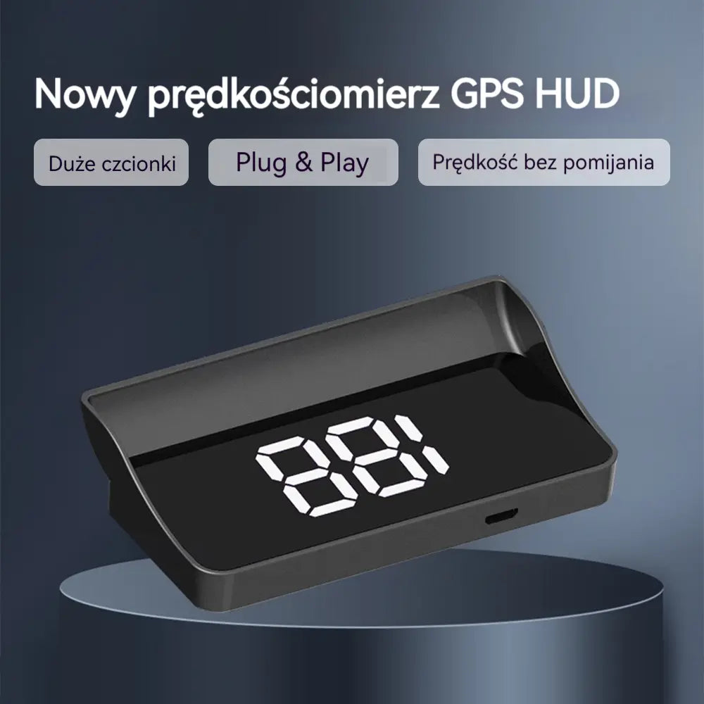 【Szwajcarska wojskowa nawigacja GPS „Unikanie kar”】Nowy prędkościomierz i obrotomierz GPS z wyświetlaczem HUD
