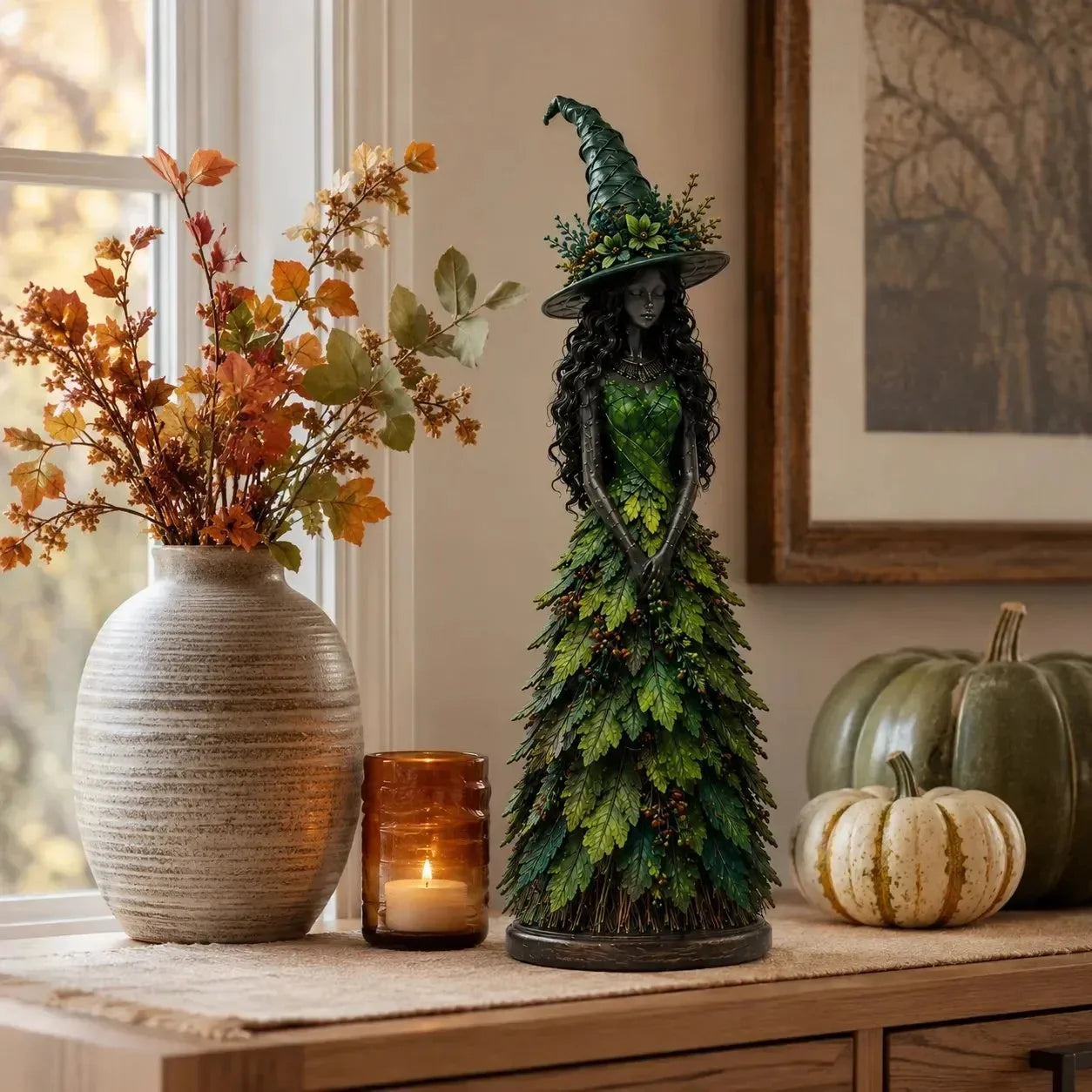 🧙‍♀️ Zaczarowana figurka jesiennej wiedźmy