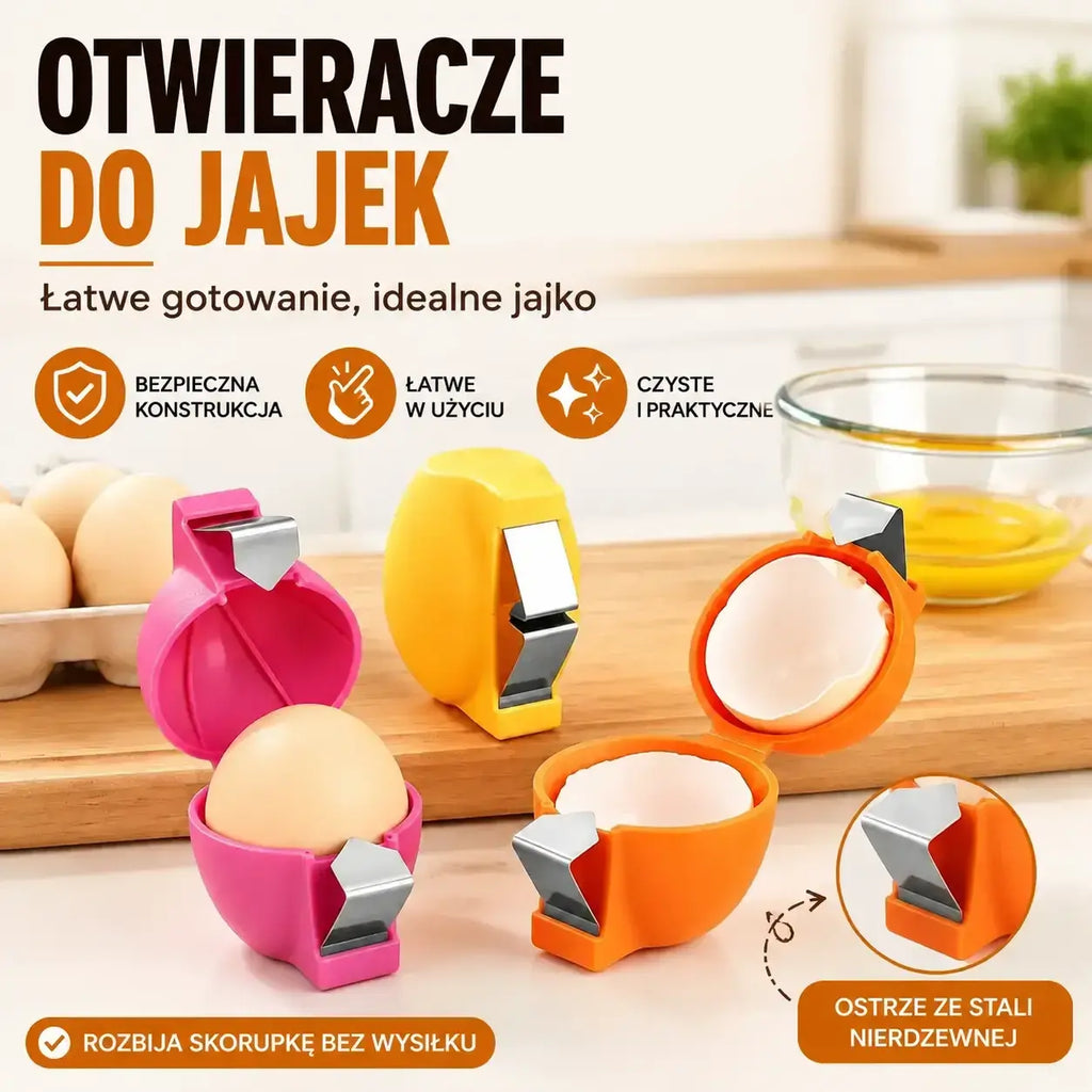 🥚🍳50% de descuento🔥3 piezas🥚 Abrehuevos