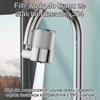 💧【Oferta ograniczona czasowo -50%】✨ Filtr do kranu ze stali nierdzewnej 304｜Głęboka filtracja, usuwa osady i nieprzyjemne zapachy, szybki montaż, kompatybilny z 99% kranów 🚰