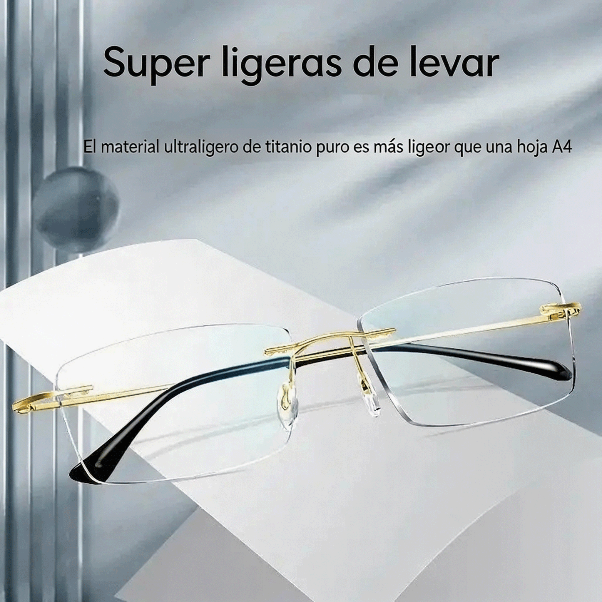 👓 Wysokiej jakości, niezwykle lekkie i przejrzyste profesjonalne okulary bezramkowe z ochroną przed niebieskim światłem. Wzornictwo unisex.