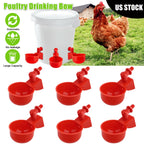 🦆🐔 Oferta ograniczona czasowo: 50% zniżki! 【10 sztuk】Automatyczne poidła dla drobiu