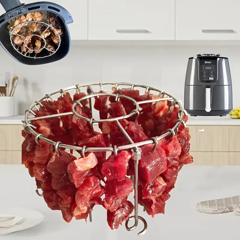 Grill ze stali nierdzewnej 304 z 24 szpikulcami do piekarnika z gorącym powietrzem