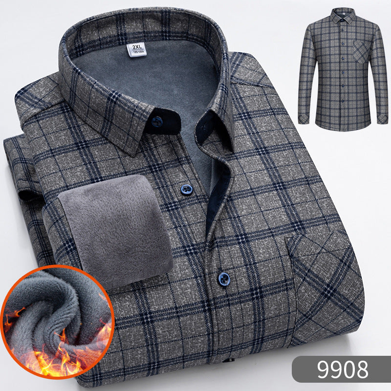 【50% zniżki】👔【L-5XL】Ciepła koszula biznesowa z długim rękawem