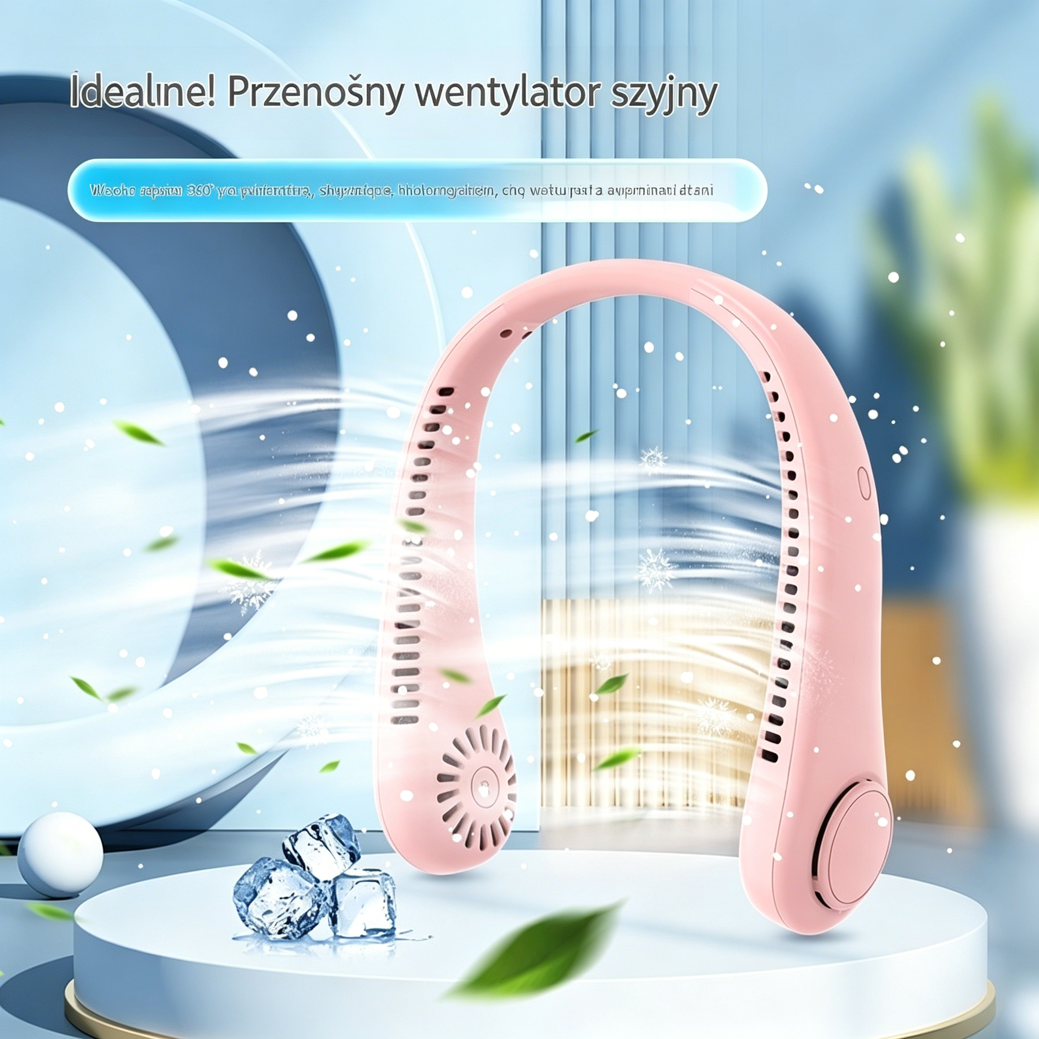 🌬️❄️ Hit Lata! Przenośny wentylator na szyję USB – chłód gdziekolwiek jesteś!