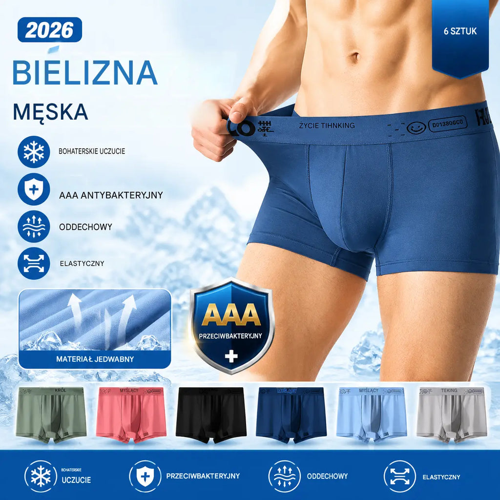 [kup 3 otrzymaj 3 za darmo] Nowe antybakteryjne bokserki męskie U Curved Mesh Modal Plus Size