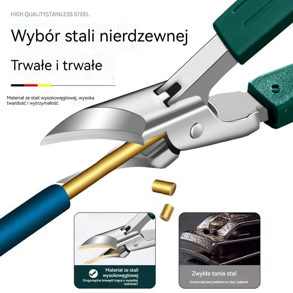 🔥【Kup jeden, a drugi dostaniesz gratis】🔥 Nożyczki do paznokci odporne na zachlapanie z ostrzem zagiętym pod kątem 25° (zestaw 3 sztuk)