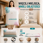 Kompresowalny worek próżniowy do przechowywania: nie wymaga pompki, szczelny i idealny do oszczędzania miejsca w walizkach i w domu