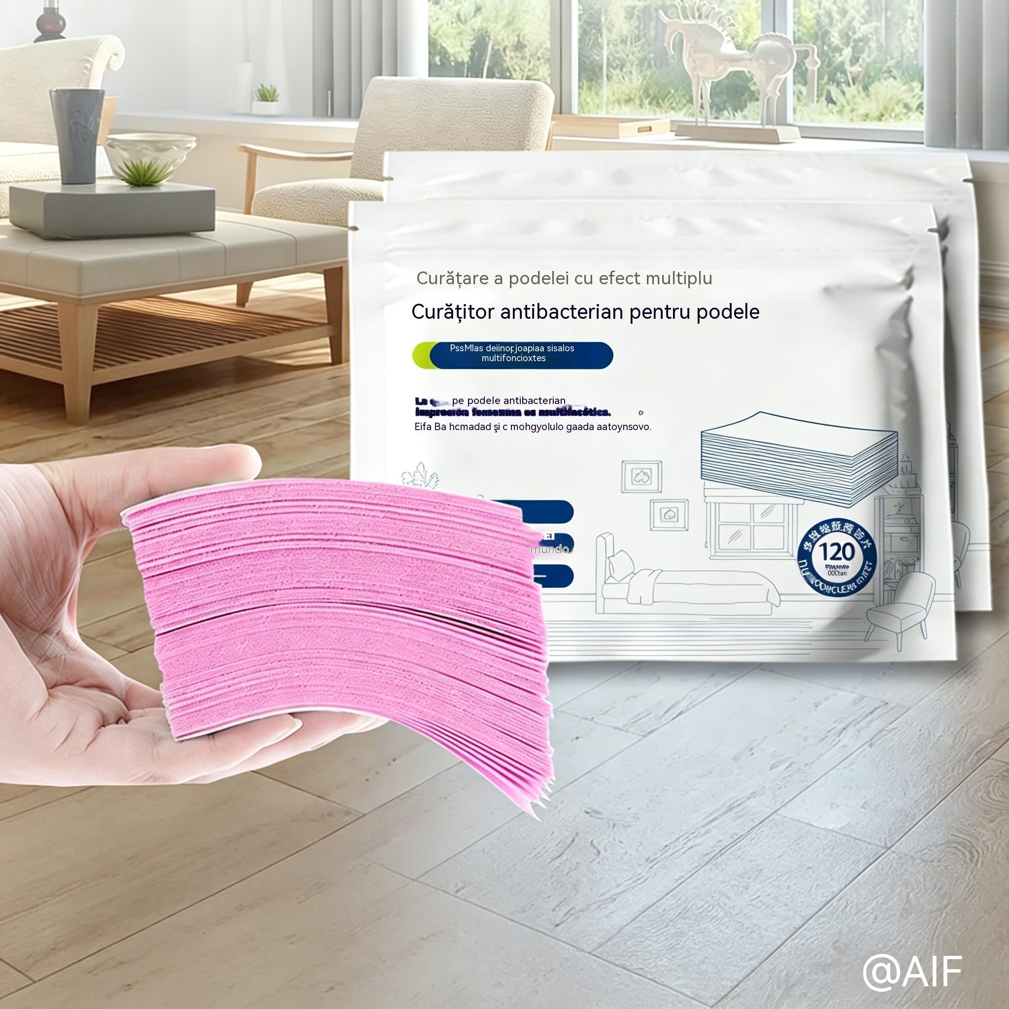 240 de tablete de curățare multifuncționale, antibacteriene și dezodorizante | Potrivite pentru parchet, pardoseli laminate, gresie și pereții rulotelor