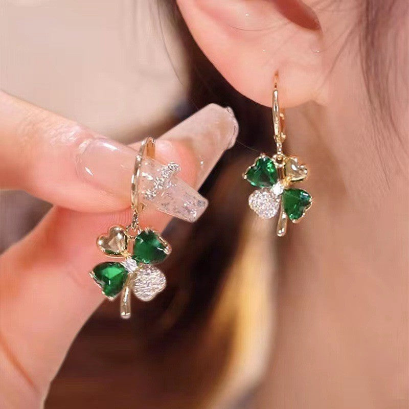 ✨【Kup 1, a 1 dostaniesz gratis】Eleganckie złote kolczyki z błyszczącymi diamentami