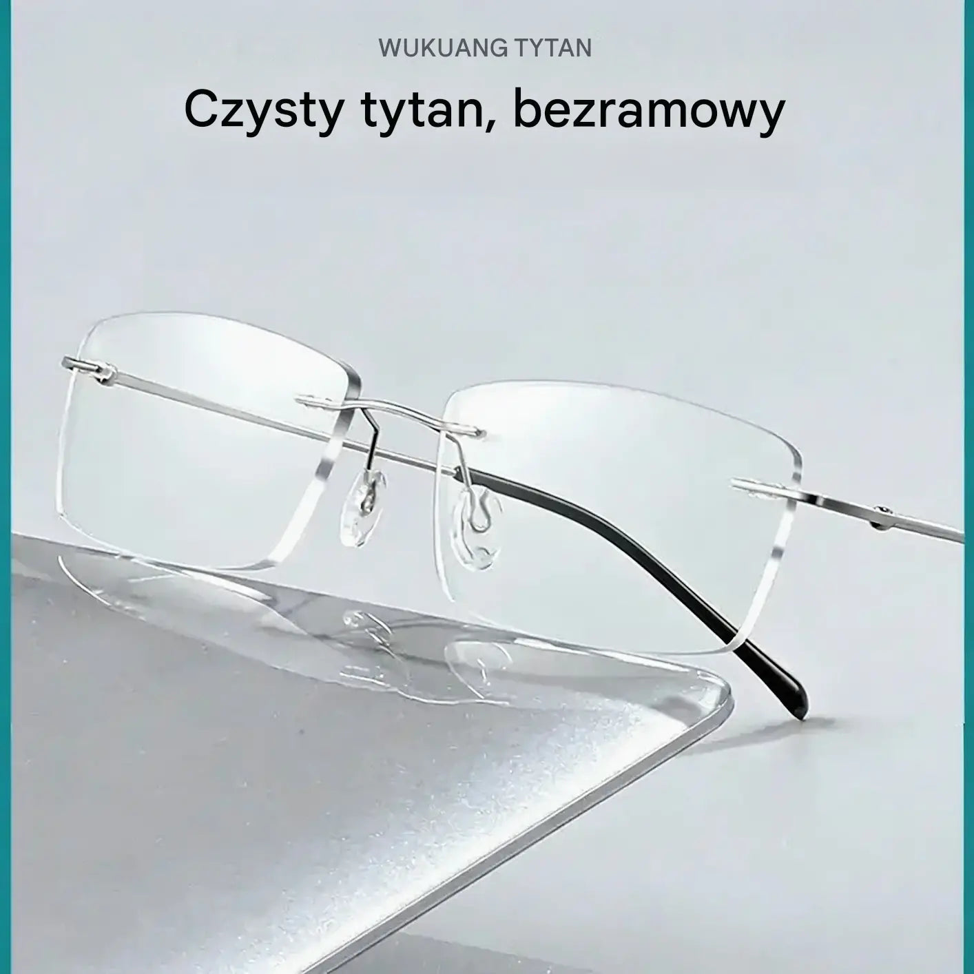 👓 Wysokiej jakości, niezwykle lekkie i przejrzyste profesjonalne okulary bezramkowe z ochroną przed niebieskim światłem. Wzornictwo unisex.