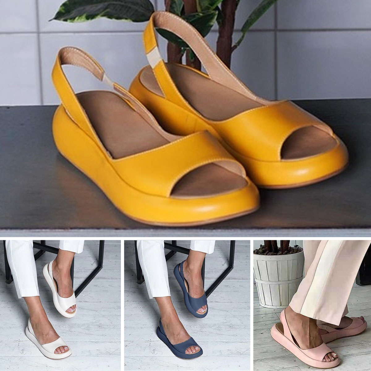 49%  OFF 【35-43】Damskie wygodne sandały ortopedyczne z grubą podeszwą