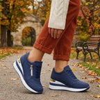 👟【36-43】Wsuwane trampki na koturnie w dużych rozmiarach – Lekkie, codzienne buty na platformie – Wygodne buty do chodzenia i ćwiczeń