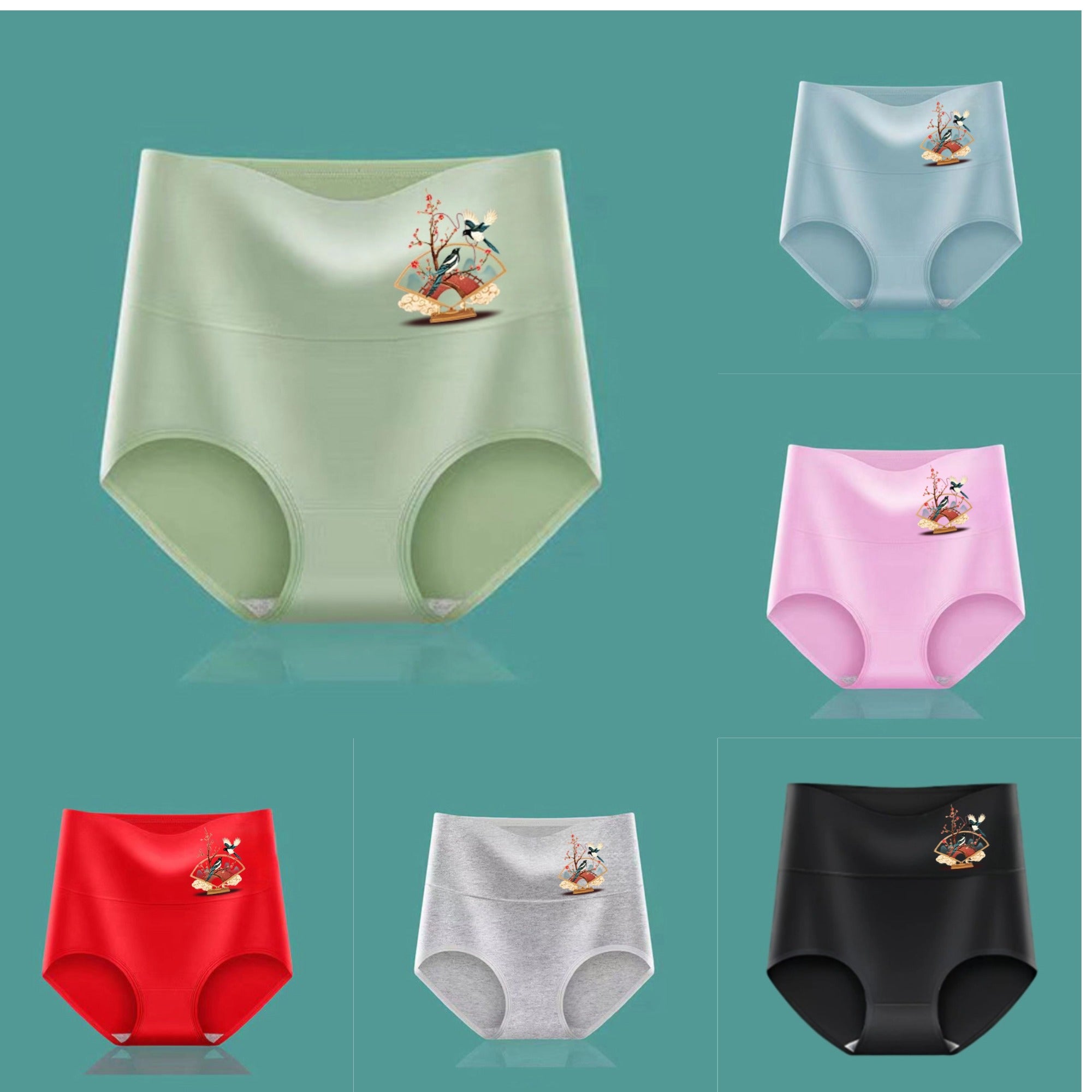 Kup 3 + 3 GRATIS 💖 Wysoki stan, efekt push-up pośladków, miękka bawełna premium ✨ 40–100 kg