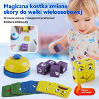 🔥✨  Drewniana twarz zmieniająca się w kostkę Rubika Puzzle Klocki