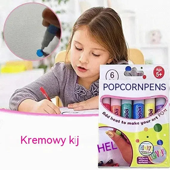 【Kup 1, drugi gratis】Długopis do druku 3D dla dzieci: Rysowanie wypukłych wzorów z efektem popcornu (DIY)