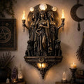 🌙Lampa ścienna LED z trzema boginiami Hekate – lampa ścienna w stylu WIKA