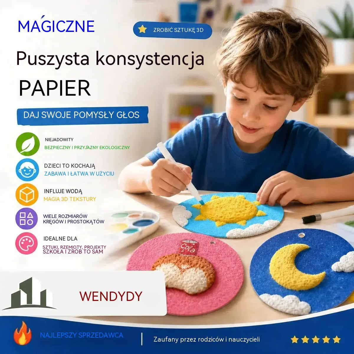 Specjalna oferta niespodzianka! 🔮Opanuj magię rysowania! 👩‍🎨Papier do rysowania z teksturą pianki
