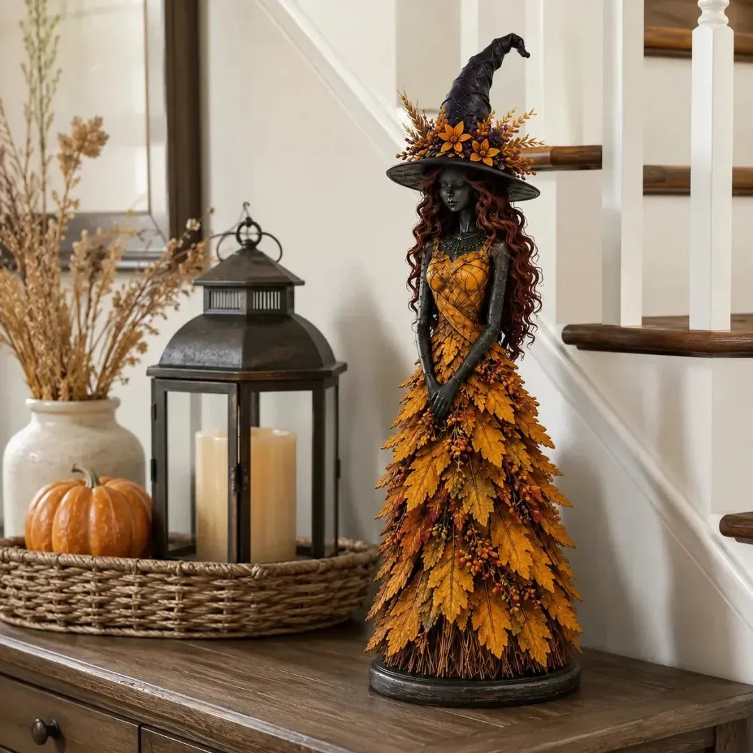 🧙‍♀️ Zaczarowana figurka jesiennej wiedźmy