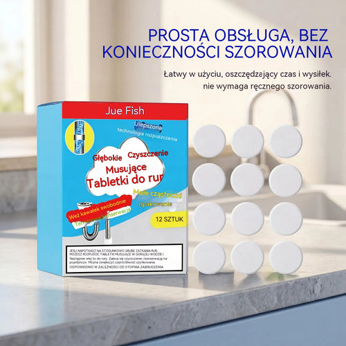 3 sztuki silnych tabletek musujących do rur Szybkie usuwanie zatorów